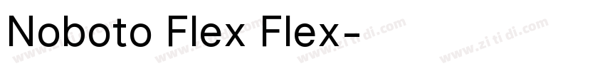 Noboto Flex Flex字体转换